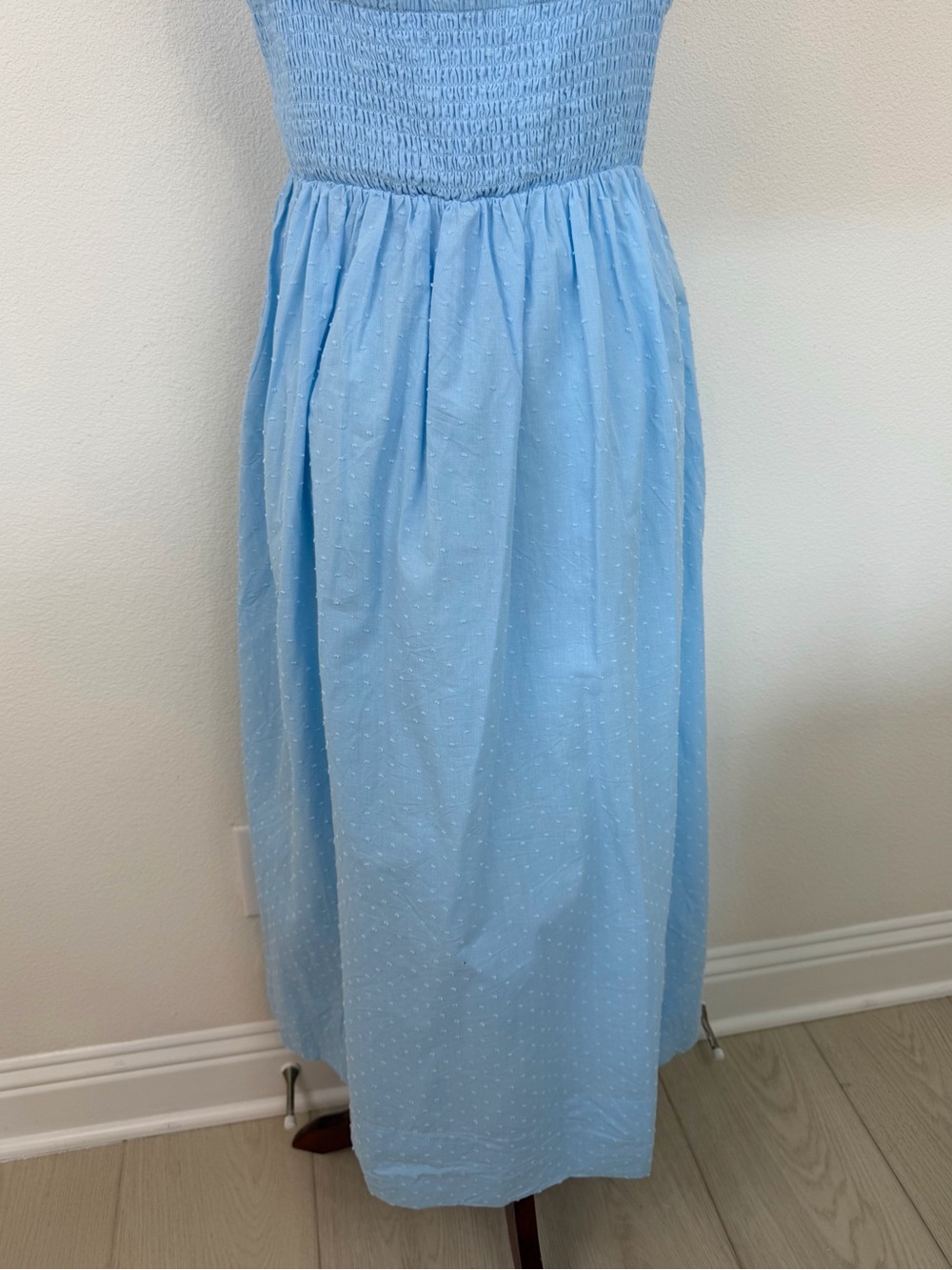 LAKE Lolly Cotton Midi Dress in Morning Blue Size Medium - Picture 11 of 14